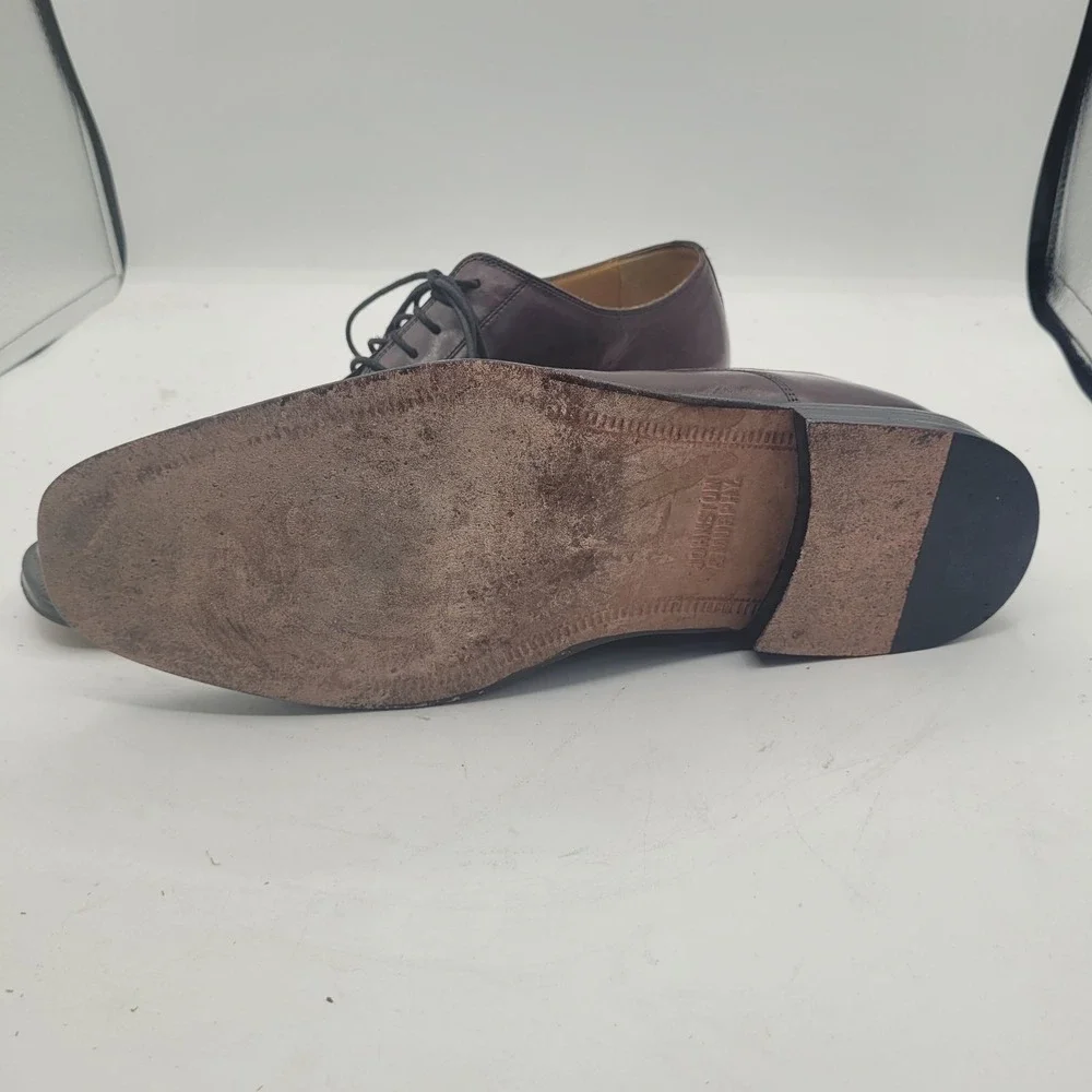 Johnston Murphy 15 0643 Size 11 M Brown Leather Cap Toe Oxford Dress Mens‎ Shoes
